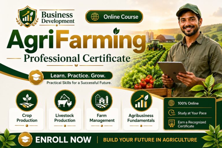 Professional Certificate: AgriFarming Management