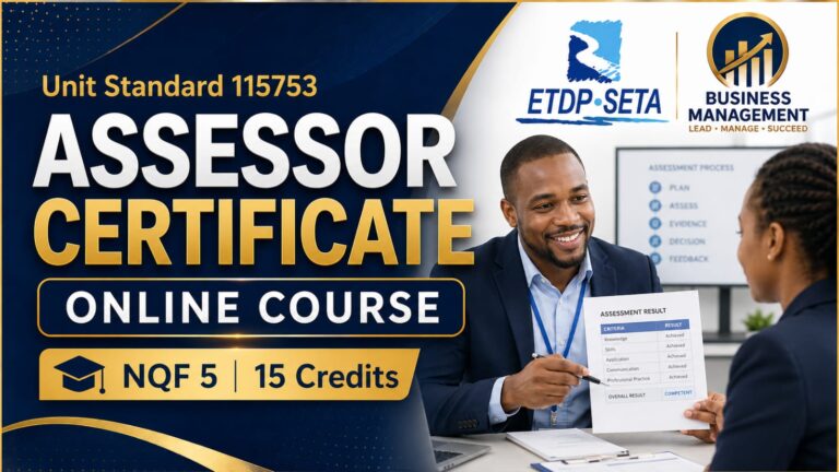 ETDP Certificate: Assessor